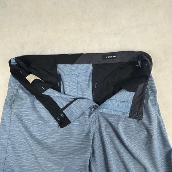 Volcom Shorts Mens 38* Surf & Turf Blue Lightweight‎ 4 Way Stretch *Flaws - Picture 4 of 14